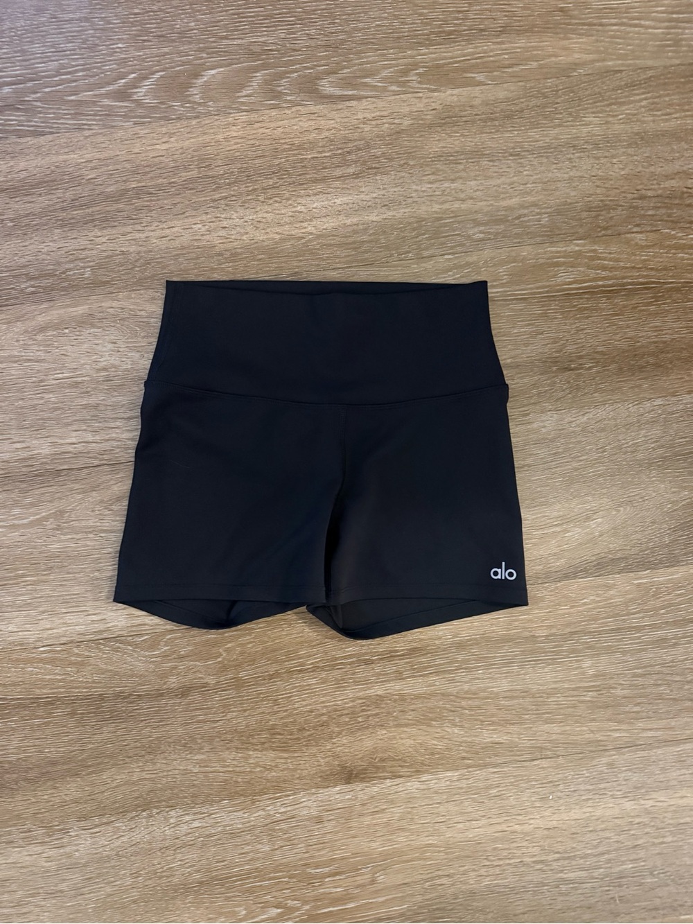 ALO Yoga Black High-Rise Women's Athletic Shorts